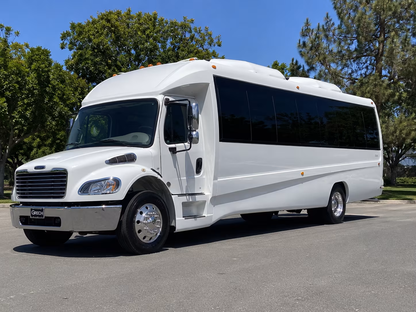convention fleet buses for large groups arriving across the wasatch front