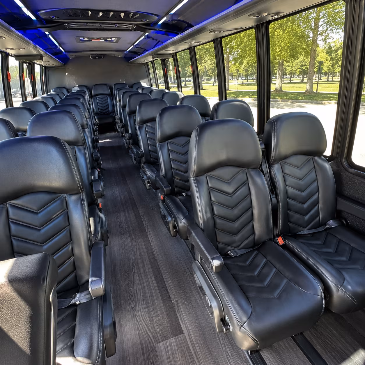 south jordan 25 passenger minibus inside