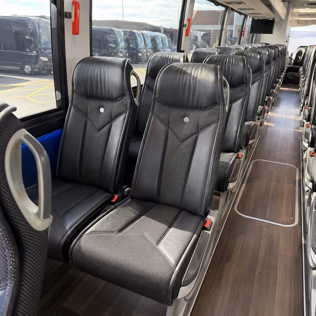 south jordan 40 passenger charter bus interior