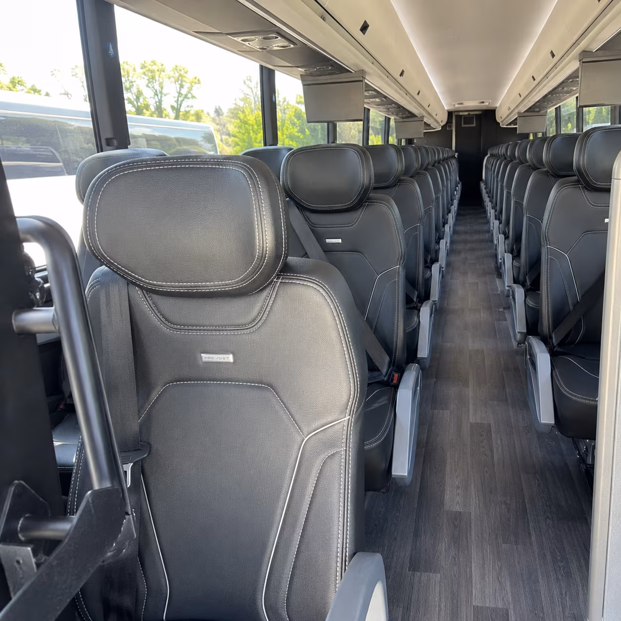south jordan 47 passenger charter bus interior