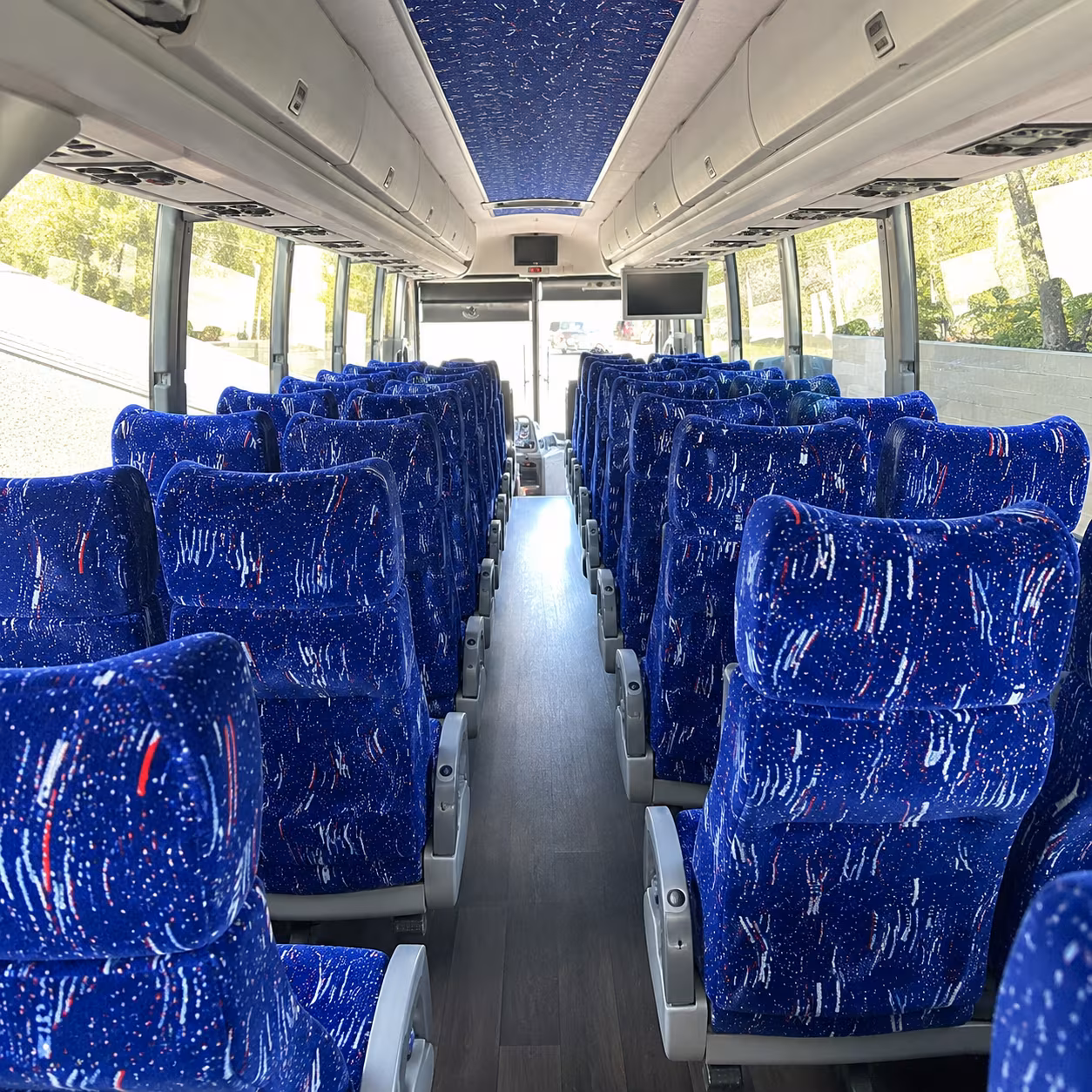 south jordan 50 passenger charter bus interior