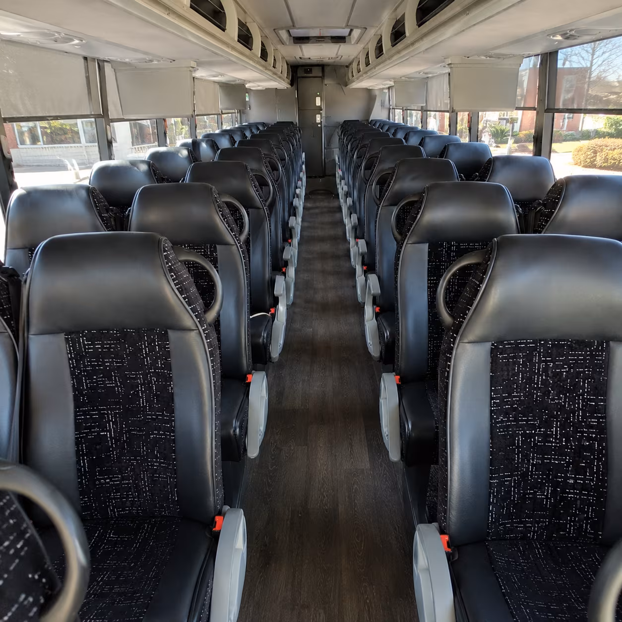 south jordan 54 passenger charter bus inside