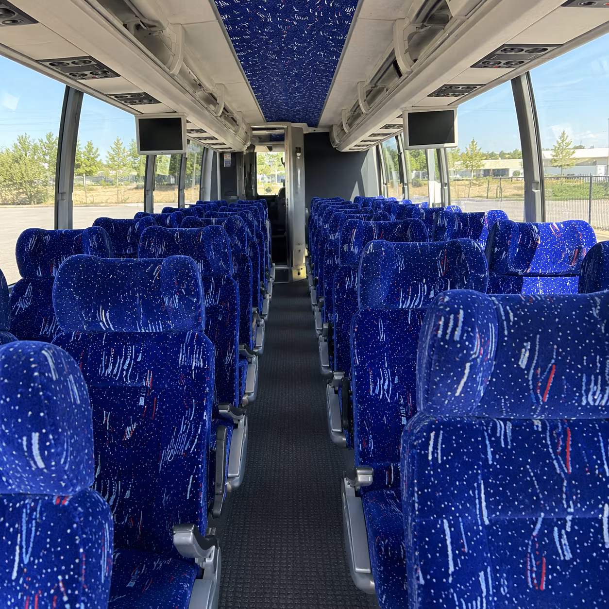 south jordan 54 passenger charter bus interior