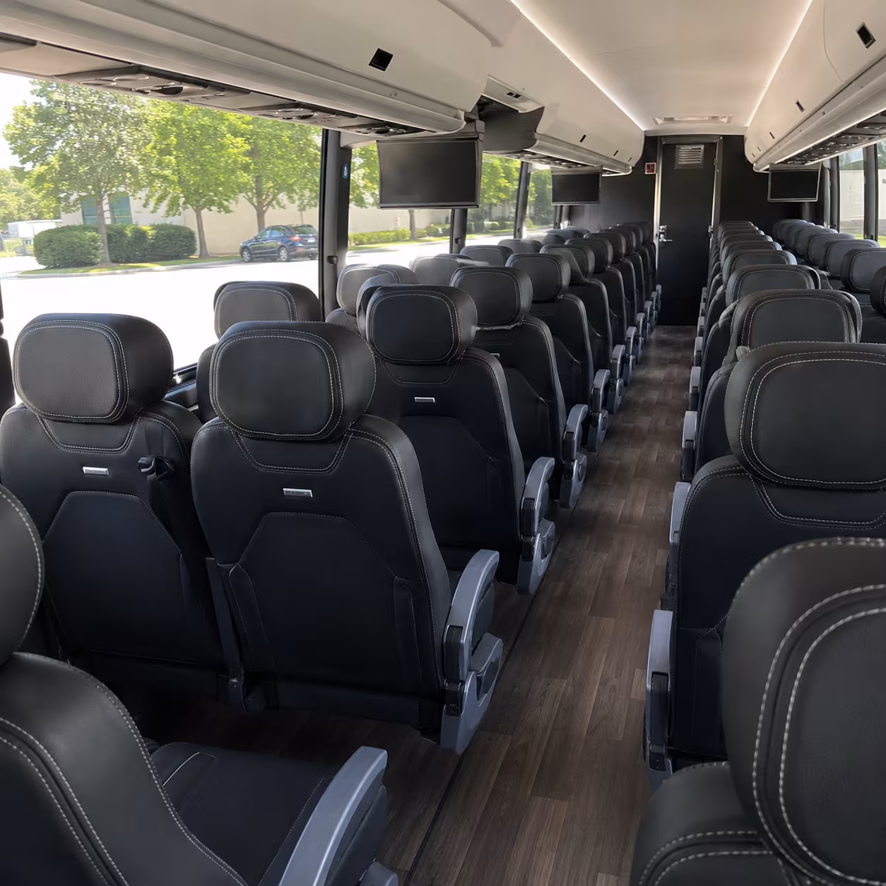 south jordan 56 passenger charter bus interior